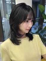 シティ(CITY) ミディアムレイヤー シースルーバング 艶髪