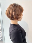 ◇大人可愛い20代30代40代50代前下がりショートボブ丸みショート