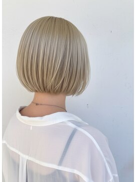 ヘアーメイクパウダー 天王寺寺田町店(Hair make powder) ナチュラルボブ×大人ショートボブ×前髪あり 20代30代40代50代