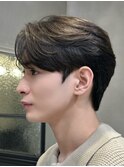 men's/メンズ/フェザーパーマ/黒染め/韓国/ニュアンスパーマ
