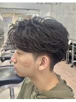 オーシャントーキョー ホワイト 原宿(OCEAN TOKYO WHITE)&nbsp;お客様スタイルフェザーセンターパートショートフェザーパーマ