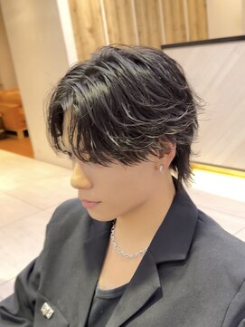 オーバルバイアピッシュ(OVARL by apish) シャドウパーマフェザーパーマニュアンスセンターパート