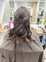 クシュ 本川越店(kusyu...)&nbsp;着物ダークアッシュ似合わせカットミディアムレイヤーカット小顔