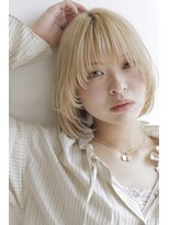 モードケイズエミュー(MODE K's eau)&nbsp;レイヤー×ボブ×ブロンド【摂津本山/髪質改善】