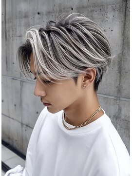 ネハス ナガオカ(nehus.nagaoka) メンズバレイヤージュ1/韓国マッシュ/ダークアッシュ/ゆるスパ