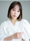 内巻きワンカールボブ_F30843