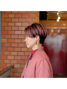 ボスコ 下北沢店(bosco) bosco 【Ebe】ピンクハイライトショート