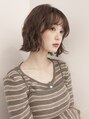 Un ami omotesando THE２【4月22日OPEN(予定)】&nbsp;あごラインぷつっとボブパーマ。ゆるふわなパーマで柔らかいヘア