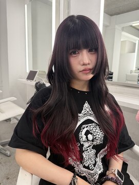 イロウ 山口どうもん店(IROW) ラベンダーブラウン×レッドカラー