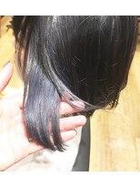 ウルム 蕨西口(ULUM)&nbsp;ブルーブラックで作る透明感ショートボブ★★★