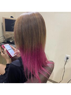 髪こうぼう グラデーションピンク