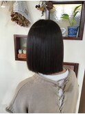切りっぱなしボブ