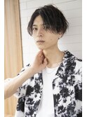 小久保styleショコラアッシュ束間ショートツーブロックマッシュ
