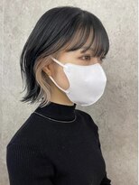 サンク 原宿 表参道(cinq)&nbsp;前髪インナーカラーフェイスフレーミングミルクティーベージュ