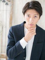 メンズヘア ビーセカンド 草加店(MENS HAIR B-2)&nbsp;七三分けコンマバング暗髪スマートマッシュQ