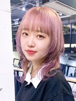 アルバム 池袋(ALBUM) 顔周りポイントデザインカラー_グレージュカラーボブ_ba414061