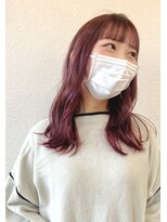 エン(en)&nbsp;セミロング/ピンク/ピンクブラウン