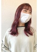 セミロング/ピンク/ピンクブラウン