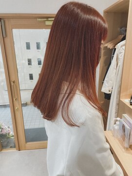 クラップス 上大岡(CLAPS) オレンジベージュ/コーラルオレンジ/セミロング