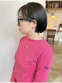 ボブ ディープグリーンカラー 担当渡辺聖
