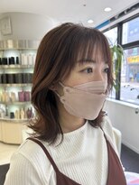 プランタン フォー ヘアー(printemps FOR HAIR)&nbsp;韓国風レイヤー/オレンジカラー