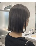 切りっぱなしボブぱつっとボブ