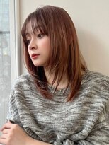 ハニー 町田(HONEY)&nbsp;小顔前髪　イメチェンレイヤーカット　ミルクベージュ