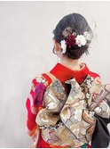 【shima】成人式まとめ髪シニヨン