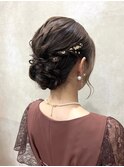 ヘアセット/結婚式お呼ばれスタイル/ヘアアレンジ/着物