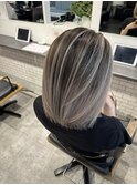 ハイライトバレイヤージュダブルカラーケアブリーチ20代30代
