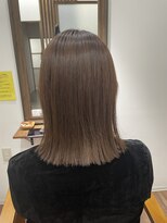 レアワンハナレ センター北美容院(lea/1 HANARE) 切りっぱなし×美髪矯正
