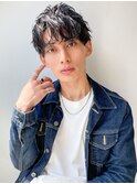 縦落ちツイストスパイラルパーマメンズパーマ波巻きツイスパ