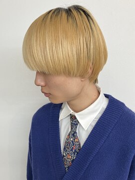 モリオフロムロンドン 松戸店(Morio from London) 【メンズ 松戸 岩口】刈り上げ無ハイトーンマッシュショート