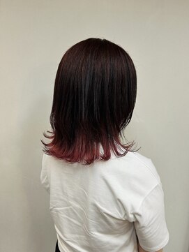 トップヘアー 中庄店(TOP HAIR fuapua) 《TOPHAIR 中庄店/きゃん》ウルフ×春ピンク