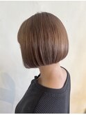 透明感カラーダブルカラーブリーチミルクティーベージュ
