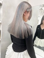 ベレーザ 渋谷(BELEZA) 14626ブリーチ&ダブルカラーシルバーアッシュストレート