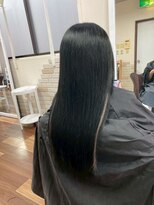 アーチフォーヘア 心斎橋店(a-rch for hair)&nbsp;黒にインナーカラーで艶髪ロング！