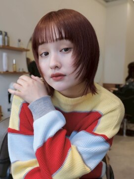 ノイカーム(noi Calm) 髪質改善トリートメントミルクティーベージュカラーくびれヘア