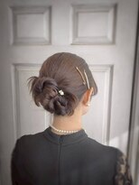 アロマ ヘアー ルーム 新宿3号店(AROMA hair room)&nbsp;シニヨン/編み込み/お呼ばれ/結婚式/二次会/ヘアアレンジ/上品