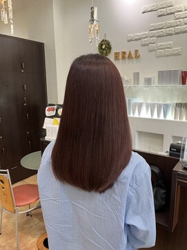 ヘアメイクヒール 極艶ピンクブラウン！