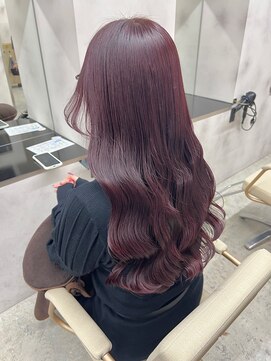 ワンラヴェストヘアオルシェット 長野駅(One Lovest Hair olchette) ワンカラーでできるワインレッド
