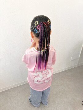 ヘアビジュー(hair bijou) 三つ編みポニーテール