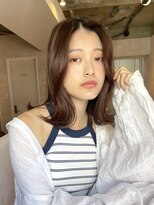 サンルーム(SUN room) 20代くびれミディアムレイヤーダークブラウンミルクブラウン