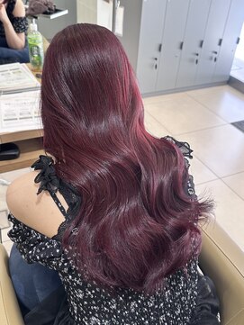 アース 高円寺店(HAIR & MAKE EARTH) カシスレッド〔@x__xrn03 〕