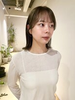 セブンベルベット(7 Velvet)&nbsp;切りっぱなしボブ/オリーブグレージュ透明感カラー/KAORISHINJYO