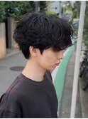 シャドウパーマ　韓国風パーマ　ルーズパーマ