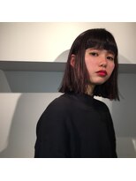 ピープル(people) DARK CHEERY ×切りっぱなしボブ