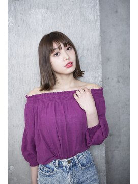 サロンドミルク 原宿(salon de MiLK) 【salon de MiLK 原宿】外ハネウェーブ×パールアッシュ