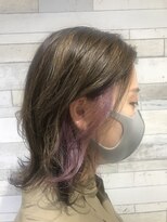 ヘアーアンドメイク ヒューラ 立川店(HAIR&MAKE hurra) hurra立川店ミヤケスミエ　インナーカラー