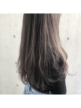 ユノ(juno) 透け感シルバーグレージュ